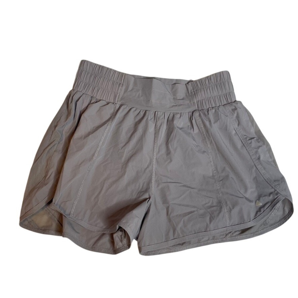 Balance Athletica Vista Gray Athletic Shorts Womens Size M Side Slit High Waist‎